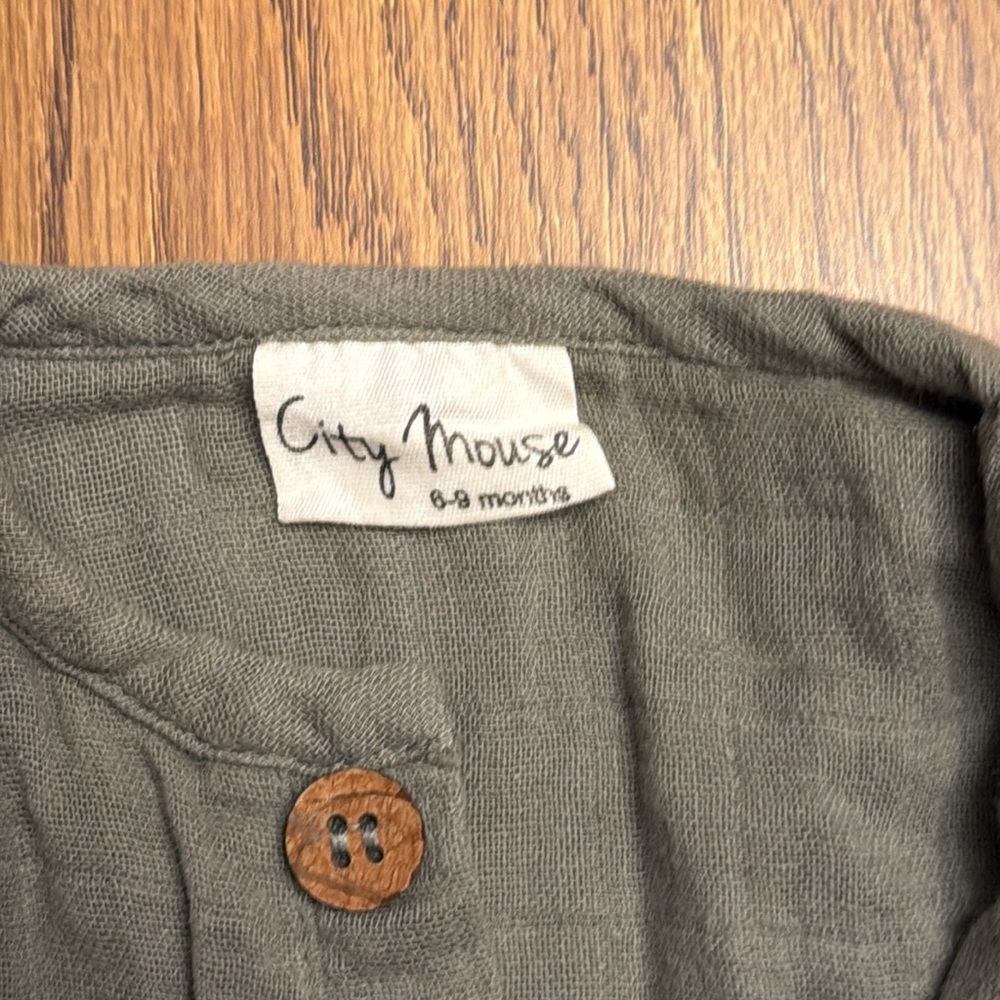 Two City Mouse Button-Up Baby Rompers - Picture 7 of 8